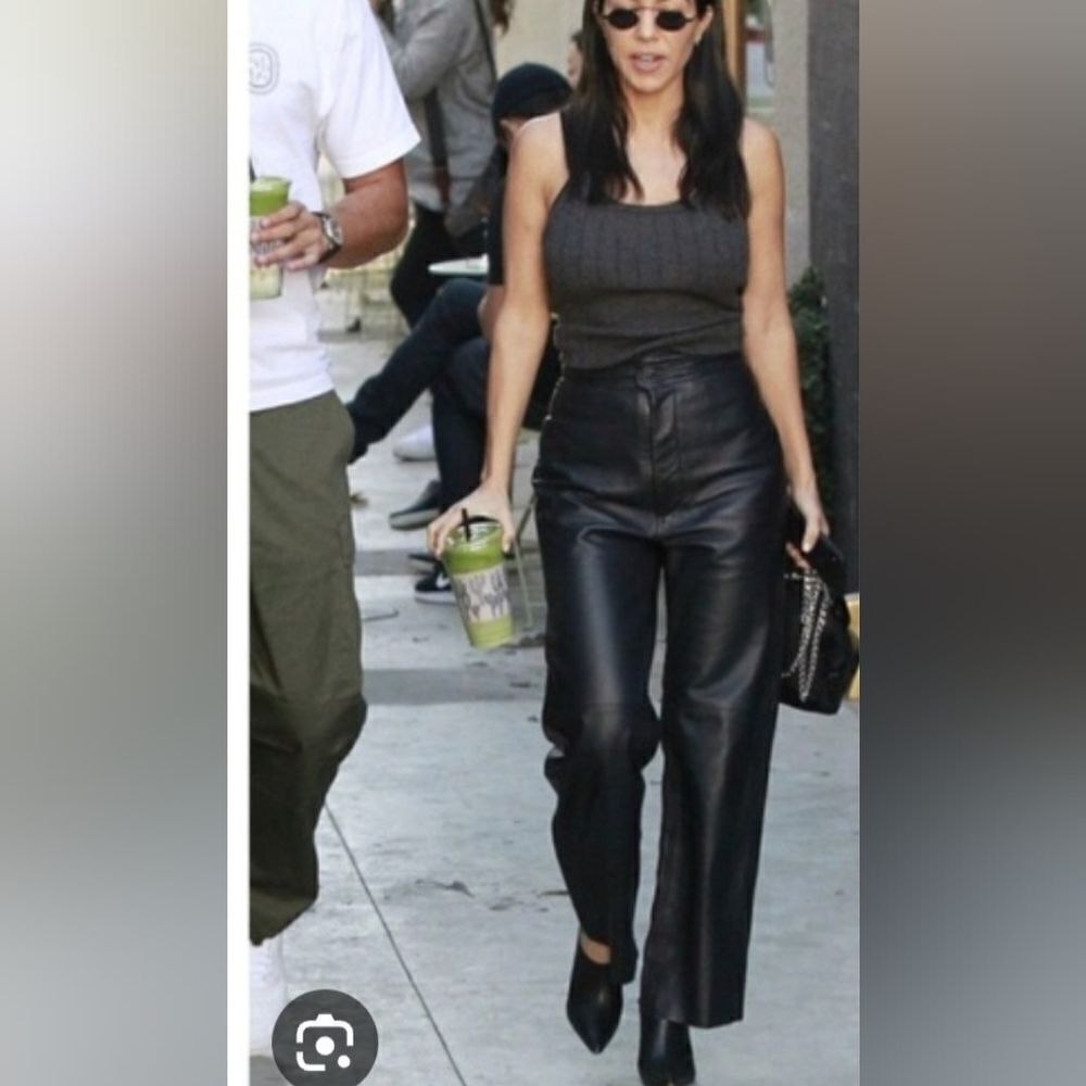 Wilsons Leather Black High-Waist Leather Pants